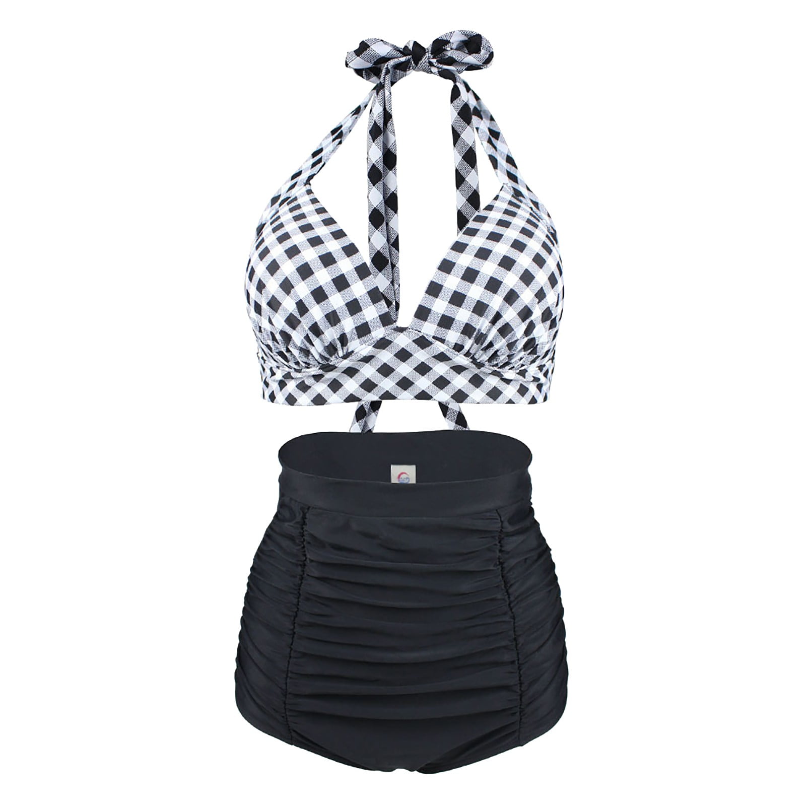 03 white with black polka dots long sleeve bathing suit with strappy sides  - Styleoholic