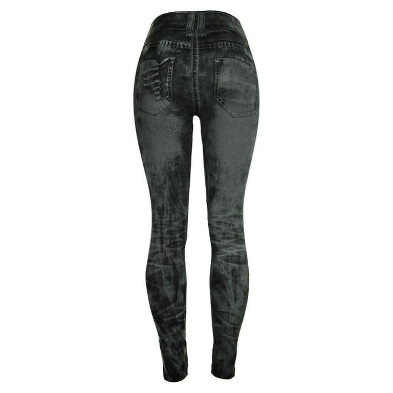 Super high waisted black jeggings deals