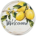 thumbnail image 1 of snowsun Round Spring Metal Tin Sign Welcome Lemon Vintage Metal Signs Rustic Wall Decor for Home Porch Living Room Greenhouse Farmhouse Yard Garden Indoor Outdoor 12 Inch, 1 of 12