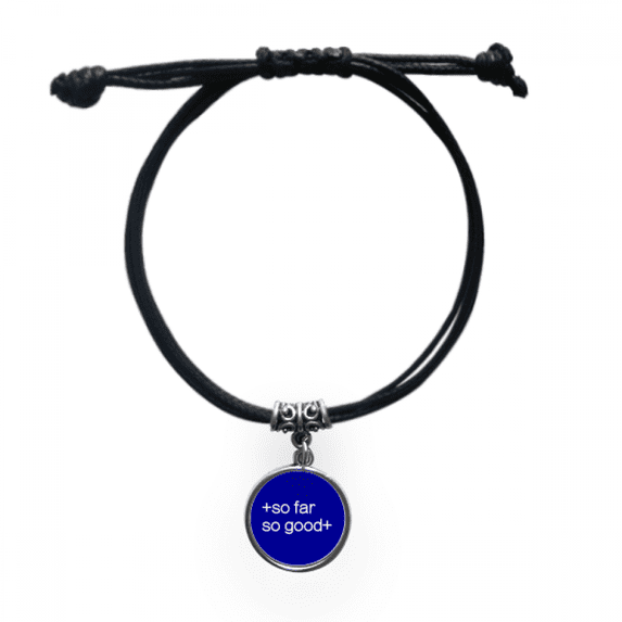 so far so good smooth going bracelet leather wristband black jewelry
