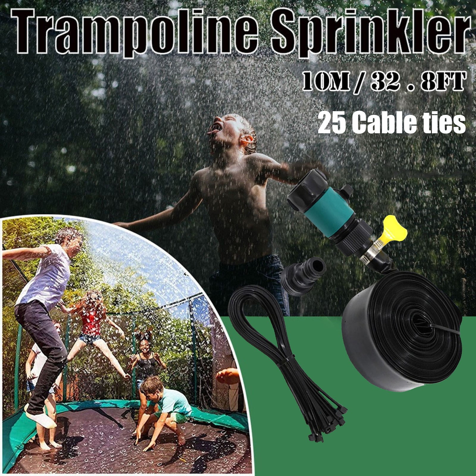 soaker hose flat flexible garden lawn sprinkler water drip irrigation 2024 sprinklers for yard