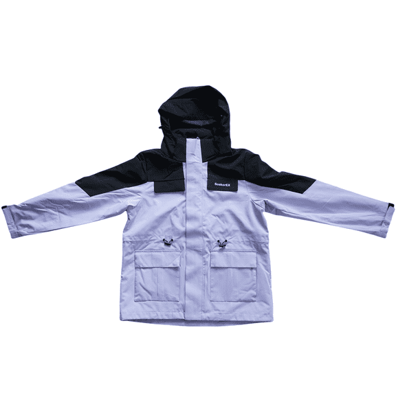 soakorEX Men's Waterproof Jacket Breathable Sports Outdoor Hooded Raincoat Casual Fashion Jacket Work Jacket