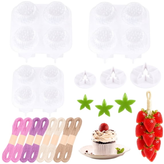 soap-making-supplies-kit-3d-strawberry-silicone-mold-set-with-leaf-rope