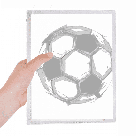 soccer football sports green notebook loose diary refillable journal statiry