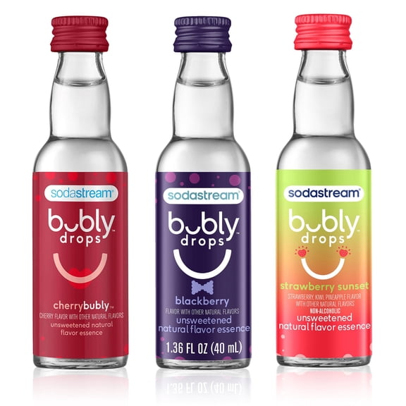 sodastream 1.36 fl oz bubly Drops Berry Variety Drink Mix, 3pk