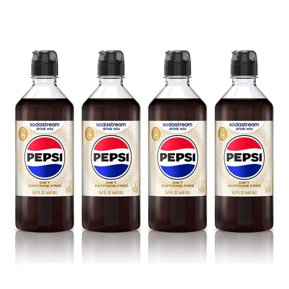 NEW sodastream Caffeine Free Diet Pepsi Drink Mix, 4pk