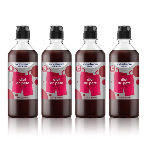 sodastream 14.9 fl oz Classics Diet Dr. Pete Drink Mix, 4pk