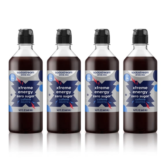 sodastream 14.9 fl oz Classics Xtreme Zero Energy Drink Mix, 4pk