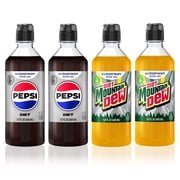 sodastream 14.9 fl oz Diet Pepsi and Diet Mountain Dew Drink Mix, 4pk