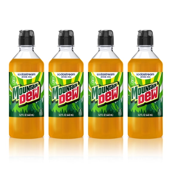 sodastream 14.9 fl oz Mountain Dew Drink Mix, 4pk