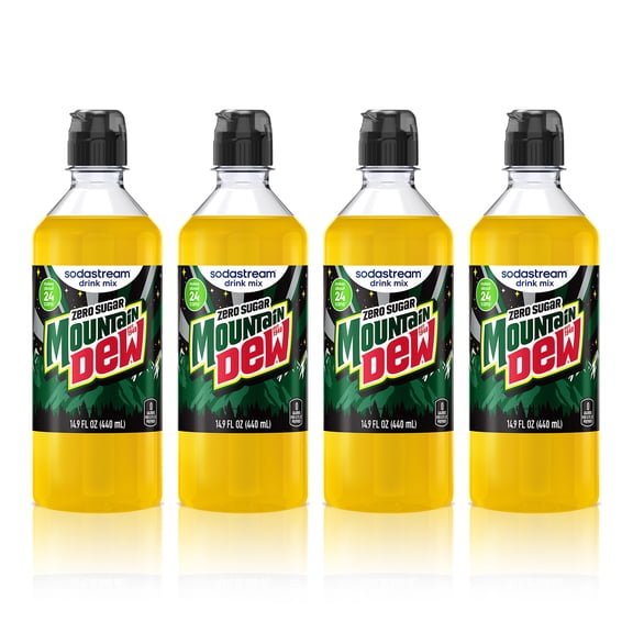 sodastream 14.9 fl oz Mountain Dew Zero Drink Mix, 4pk