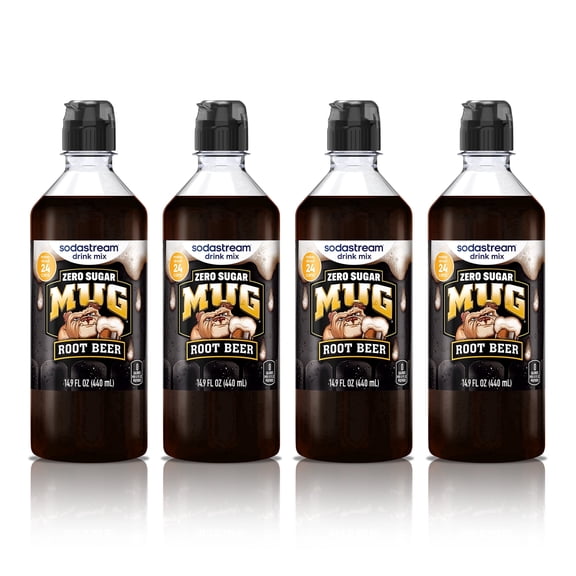 NEW sodastream Mug Zero Root Beer Drink Mix, 4pk