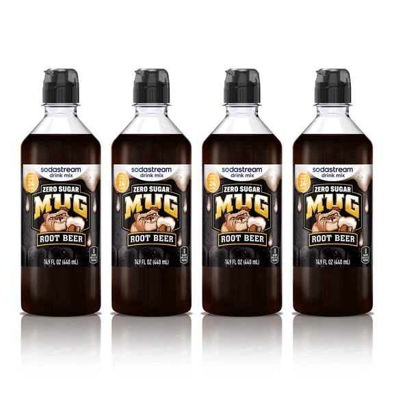 NEW sodastream Mug Zero Root Beer Drink Mix, 4pk