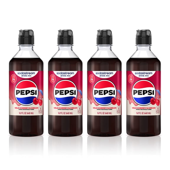 sodastream Wild Cherry and Cream Pepsi Drink Mix, 4pk