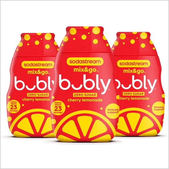 sodastream 3.1 fl oz bubly Mix&Go Cherry Lemonade Drink Mix, 3pk