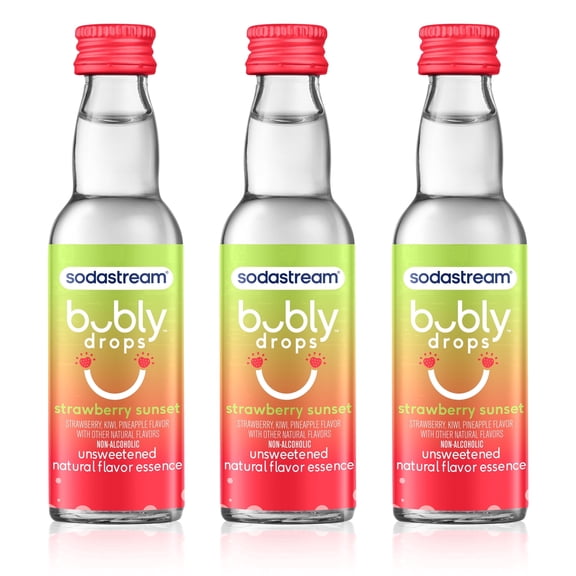 sodastream bubly Strawberry Sunset Drink Mix, 3pk