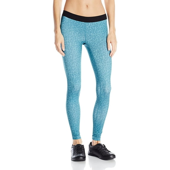 soffe women's dri legging, teal hatch, x-small