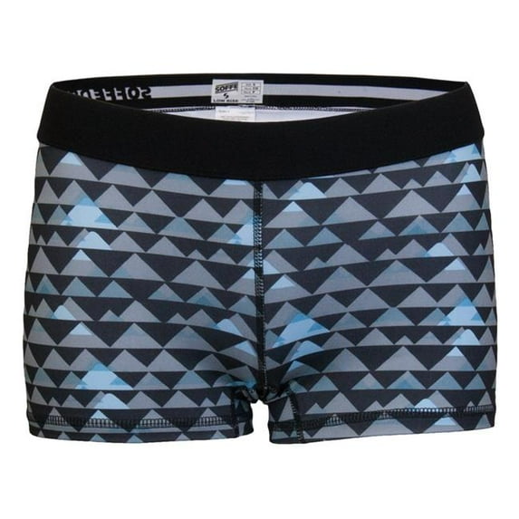 soffe women's dri short, cerulean, large