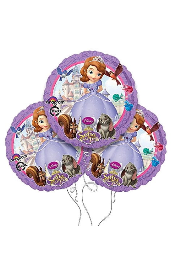 sofia the first balloon 18" mylar 3pk