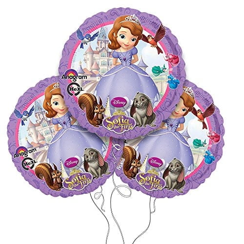 sofia the first balloon 18" mylar 3pk
