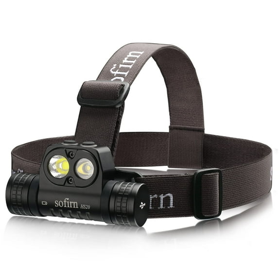 sofirn HS20 Dual Beam Headlamp, Up to 2700 Lumens LED Headlight, Independent Flood & Spot Control, USB-C Rechargeable for Hard Hat, Work, Hiking, Camping, Emergency