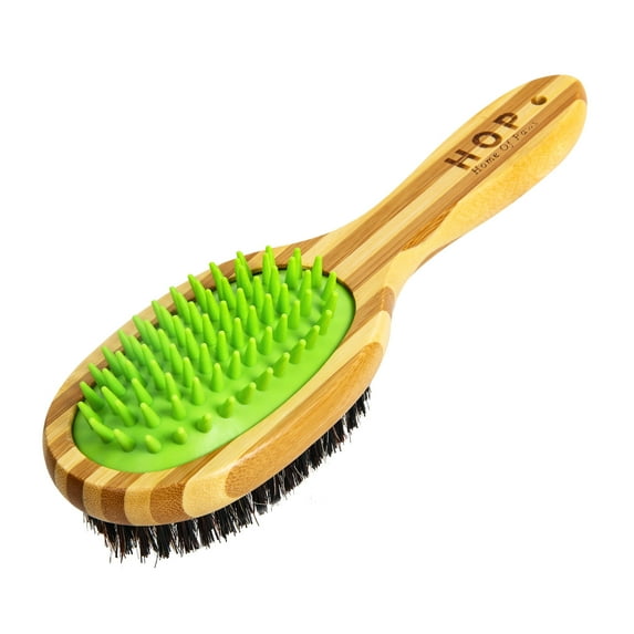 HOP Dog&Cat Brush for Short Hair Long Hair, 2-in-1 Airbag Comb for Cat Dog Grooming,Removes Floating Hair & Massages Skin