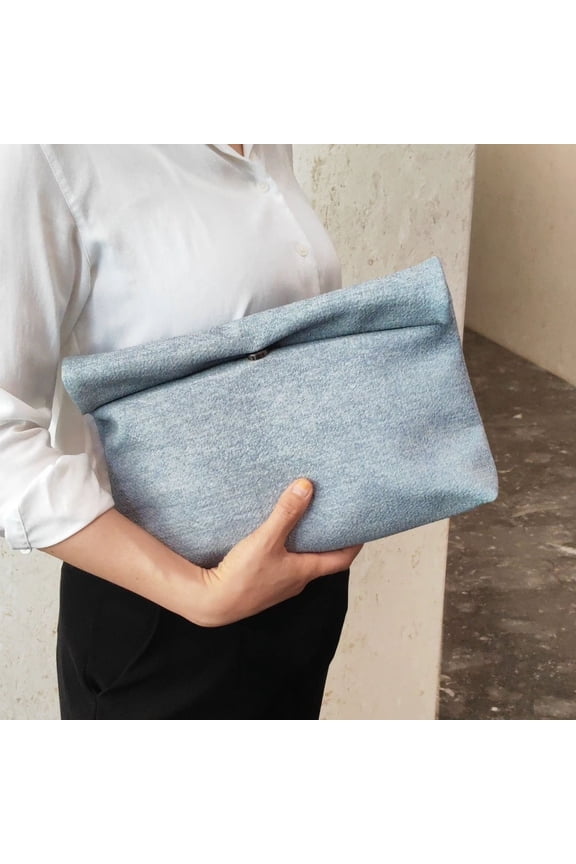 soft pu leather Lady evening bags Trend party girl Envelope Bag Large capacity Clutches purse blue Women Clutch bag