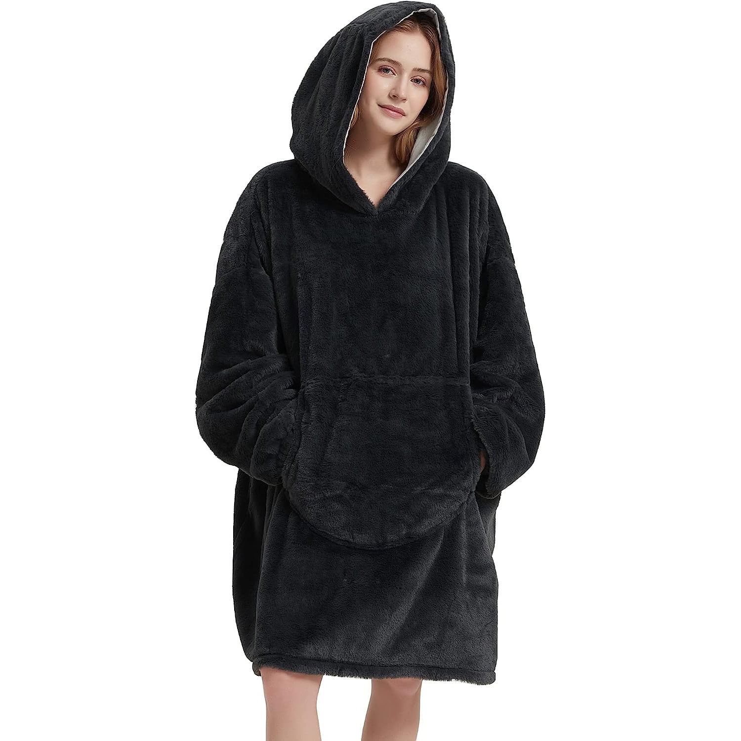 softan Blanket Hoodie, Oversized Wearable Blanket for Adult Women and