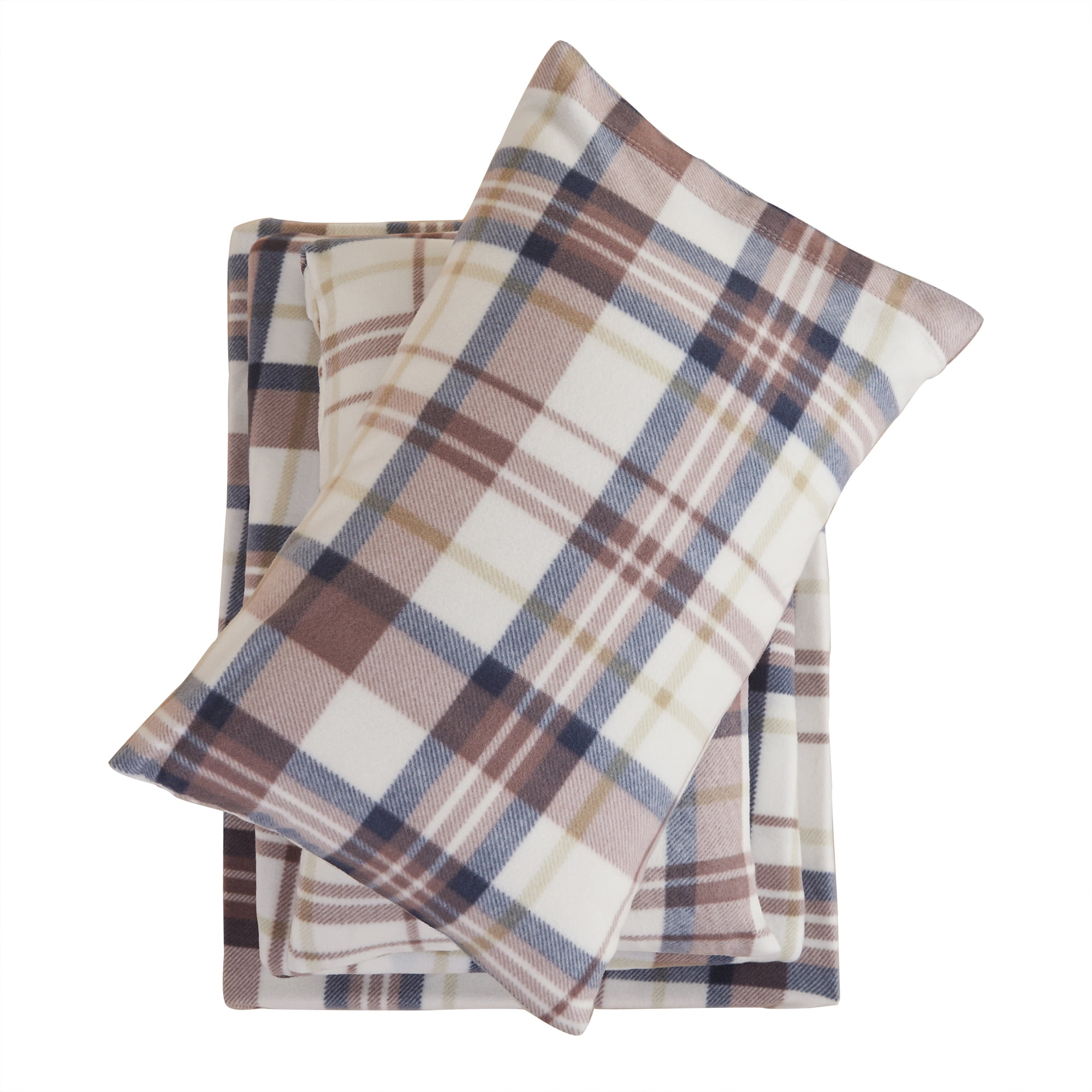 Softan Winter Heavy Flannel Queen Size Sheet Set, 4Piece Micro Polar Fleece Bed Set with 15