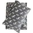 thumbnail image 1 of softan Flannel Sheets Full 4-Piece Plush Fleece Sheet Bed Sets with 15" Deep Pocket Fitted Sheet, Flat Sheet and Pillowcase, Deer Print, 1 of 7