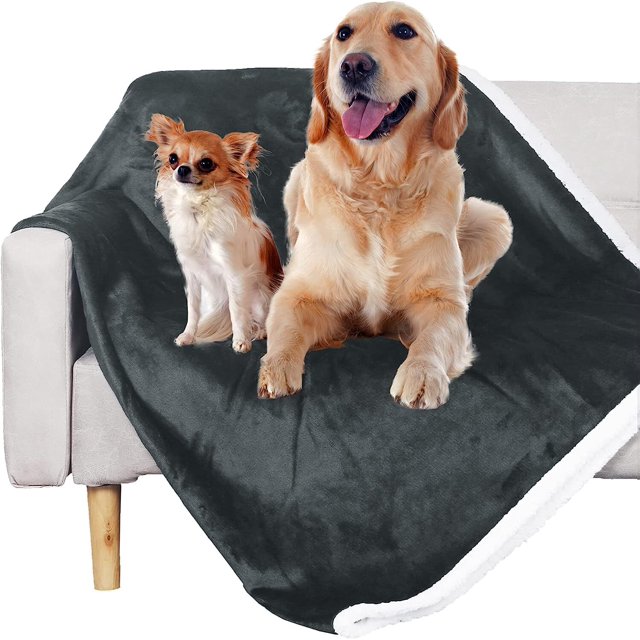 softan Waterproof Dog Blanket, Washable Pet Blanket for Sofa Couch Bed