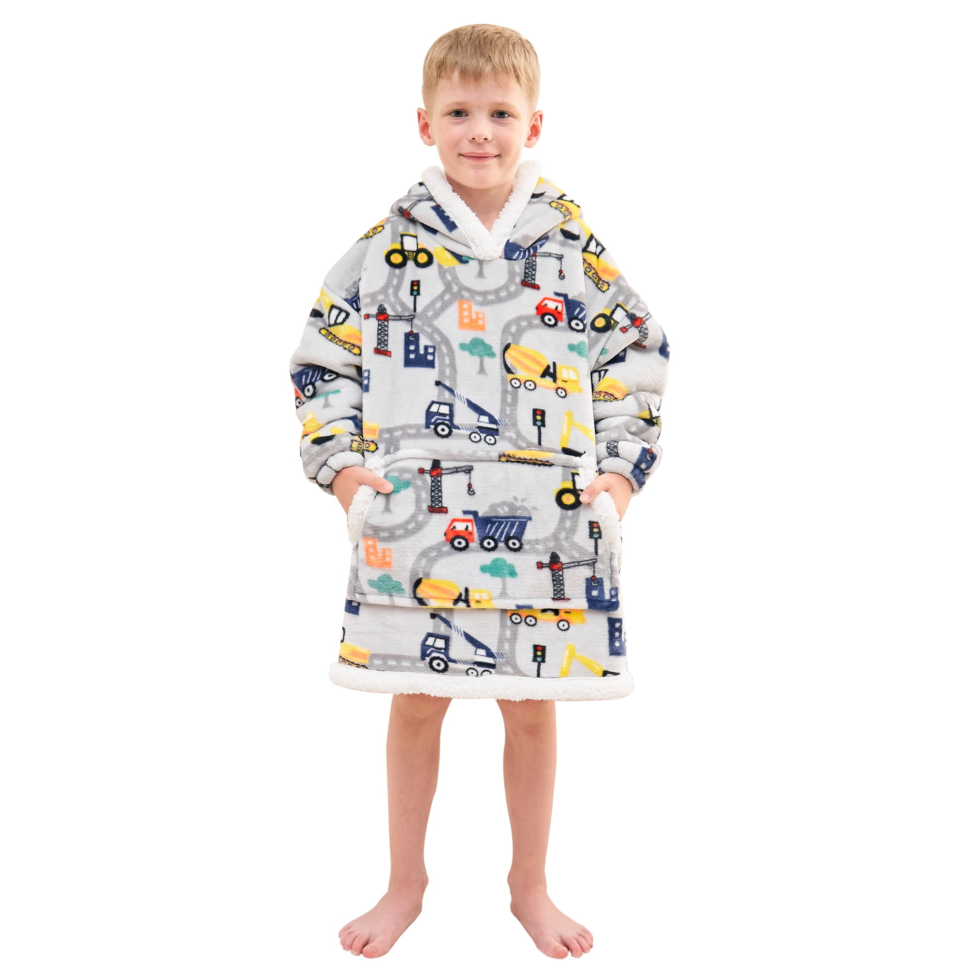 Toddler Blanket Hoodie For Year Old Kids Wearable Blanket Hoodie