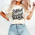 thumbnail image 1 of softball and baseball mama shirt, softball baseball mom shirt, baseball and softball tshirt for sports mom TSHIRT All Size S-5XL, 1 of 5