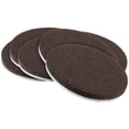 thumbnail image 1 of softtouch 2" Round Heavy-Duty Self-Stick Felt Furniture Pads, Brown (6), 1 of 5