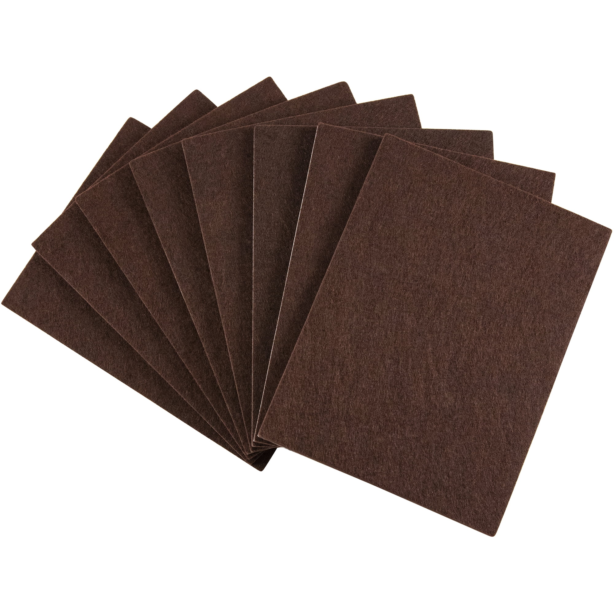 SoftTouch 3/8 Round Self-Stick Felt Pads, Brown (84 Pack) - Furniture Pads  