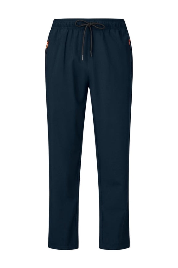 Men's 4-Way Stretch Sweatpants For Running Workout Pants with Zipper Pocket