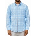 thumbnail image 1 of sogami Men's Casual Plaid Long Sleeve Shirt Lightweight Cotton Gingham Shirt, 1 of 8
