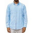 thumbnail image 1 of sogami Men's Casual Plaid Long Sleeve Shirt Lightweight Cotton Gingham Shirt, 1 of 8