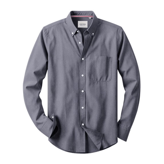 sogami Men's Oxford Shirt Casual Long Sleeve Cotton Button Down Shirt Breathable
