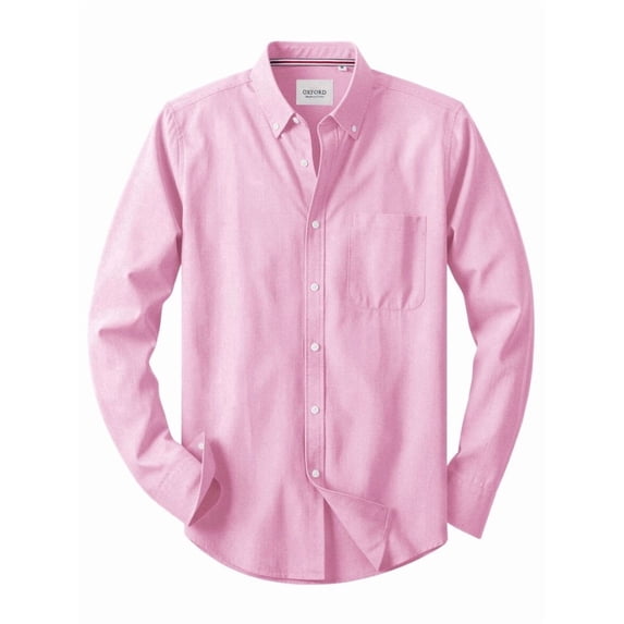 sogami Men's Oxford Shirt Casual Long Sleeve Cotton Button Down Shirt Breathable