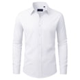 thumbnail image 1 of sogami Men's Stain Shield Dress Shirt Long Sleeve Stretch Button Down Formal Shirt, 1 of 8