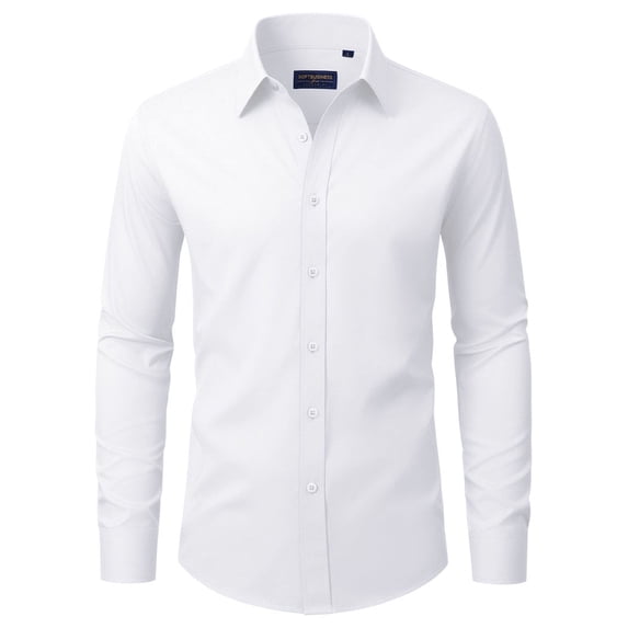 sogami Men's Stain Shield Dress Shirt Long Sleeve Stretch Button Down Formal Shirt