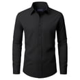 thumbnail image 1 of sogami Men's Stain Shield Dress Shirt Long Sleeve Stretch Button Down Formal Shirt, 1 of 7