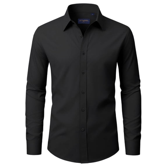 sogami Men's Stain Shield Dress Shirt Long Sleeve Stretch Button Down Formal Shirt