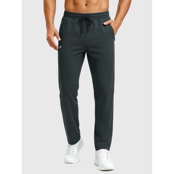 sogami Men's Athletic Sweatpants with Zipper Pockets Straight Leg Workout Pants