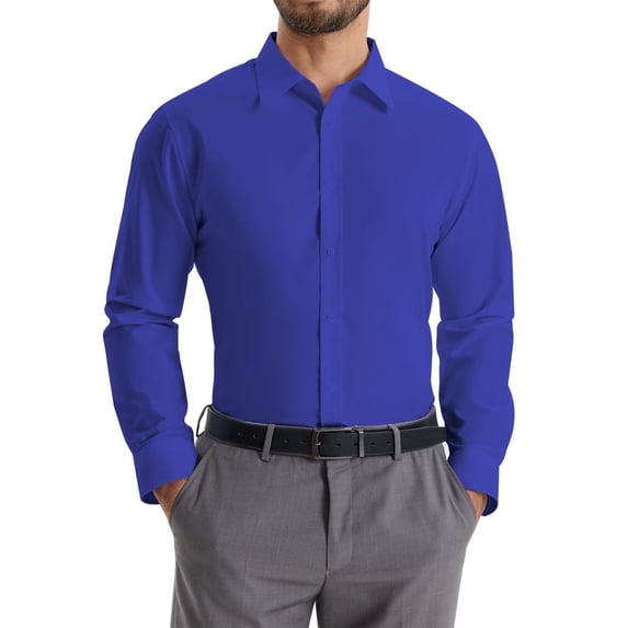 sogami Men's Stretch Dress Shirt Wrinkle-Free Long Sleeve Button Down Formal Shirt