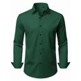 thumbnail image 1 of sogami Men's Stretch Dress Shirts Long Sleeve Business Casual Button Down Shirt Spread Collar, 1 of 7
