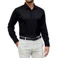 thumbnail image 1 of sogami Men's Stretch Long Sleeve Dress Shirt Wrinkle Free Formal Shirt, 1 of 7