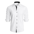 thumbnail image 1 of sogami Men's Wrinkle-Resistant Long Sleeve Dress Shirt Stretch Casual Shirt, 1 of 6