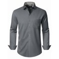 thumbnail image 1 of sogami Mens Wrinkle Free Dress Shirts Stretch Business Button Up Formal Shirt, 1 of 7